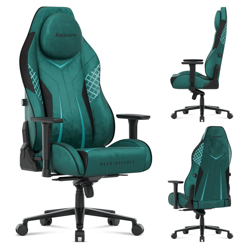 Gaming-Stuhl aus Wildleder Huzaro Force 8.3 Green