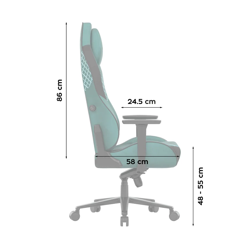 Gaming-Stuhl aus Wildleder Huzaro Force 8.3 Green