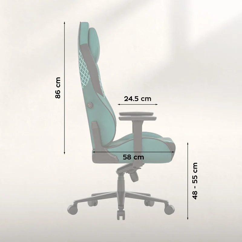 Gaming-Stuhl aus Wildleder Huzaro Force 8.3 Green