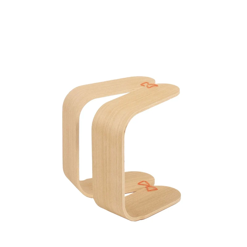 MOWO Ergonomischer VIVI Sitzhocker Eiche & Walnuss