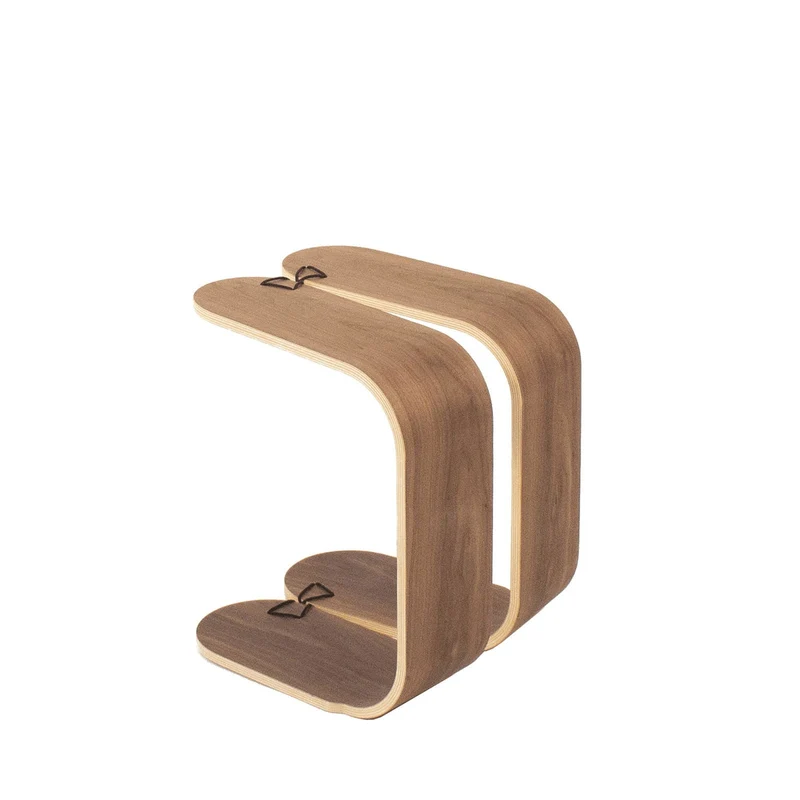 MOWO Ergonomischer VIVI Sitzhocker Eiche & Walnuss
