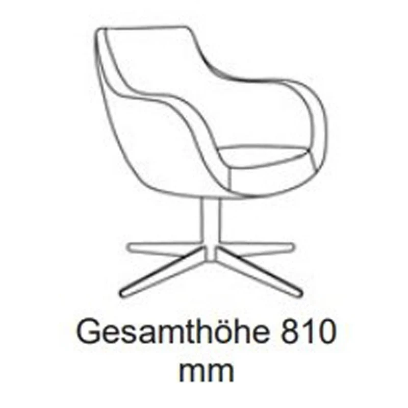 Lounge Sessel fm Pirum - niedriger Rücken- hochwertiger Wollbezug Fenice
