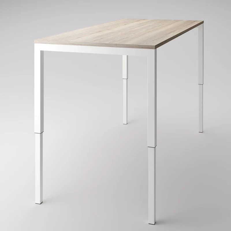 Höhenverstellbarer Schreibtisch fm Catro / Besprechungstisch 4-Fuß bis 90cm Breite | bis 118 cm Höhe | bis 200 cm Länge