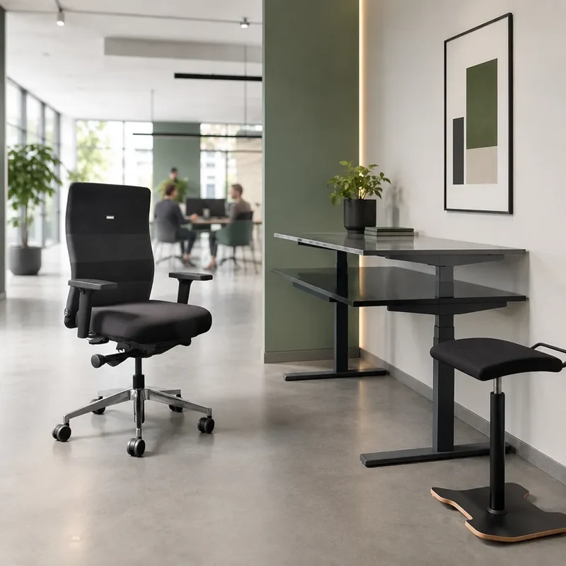 Ergonomischer Bürostuhl lento Agilis AG10 inkl. 4D-Armlehnen - Der AKTIVE