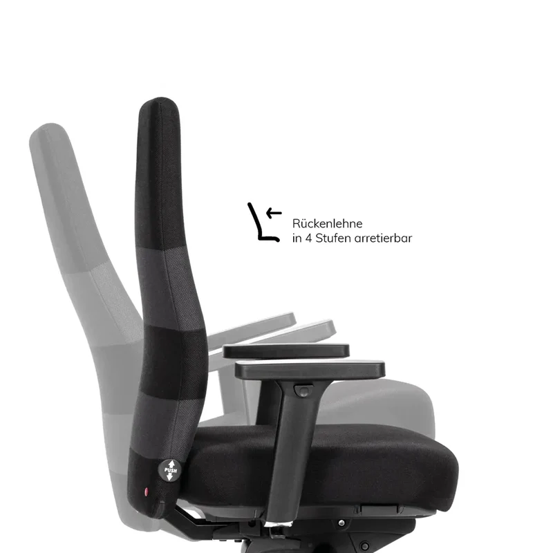 Ergonomischer Bürostuhl lento Agilis AG10 inkl. 4D-Armlehnen - Der AKTIVE