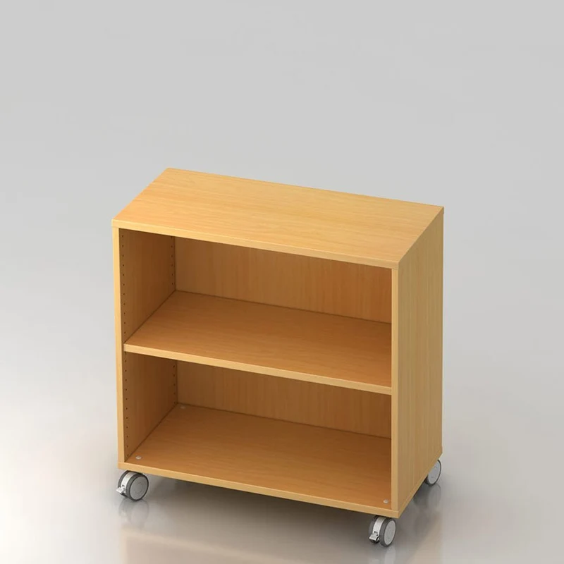 Aktenregal Büroregal Pure MOBIL - 2 Ordnerhöhen 80cm breit auf Rollen