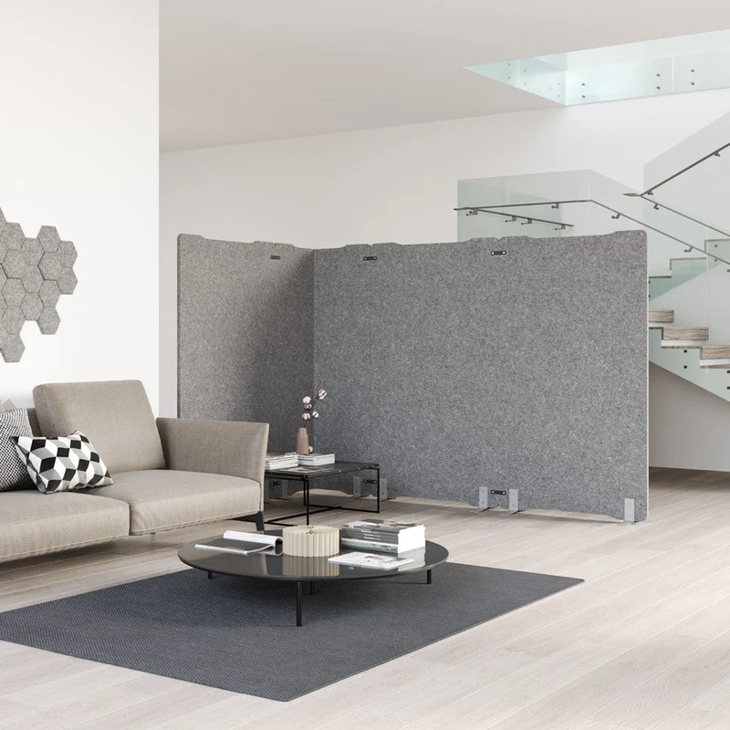 Akustik Panel Filz Vlies EASY - Raumteiler Stellwand H180 x B100 cm