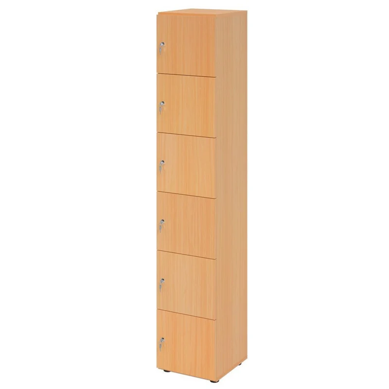 Schließfachschrank Pure - 6 Fächer H215,6 cm- Locker - Garderobenschrank
