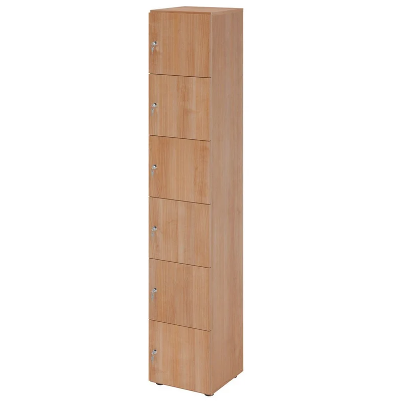 Schließfachschrank Pure - 6 Fächer H215,6 cm- Locker - Garderobenschrank