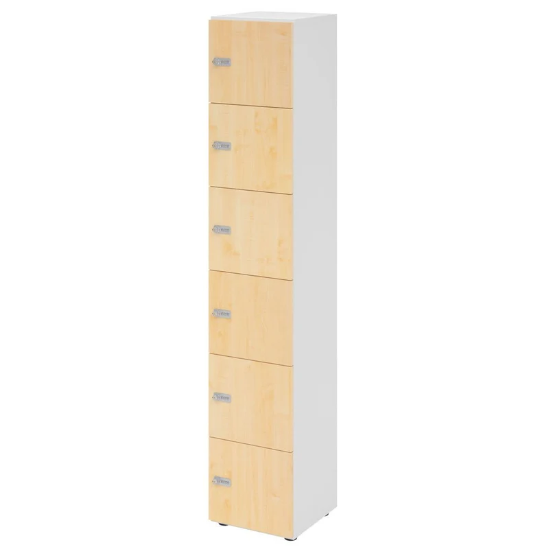 Schließfachschrank Pure - 6 Fächer H215,6 cm- Locker - Garderobenschrank