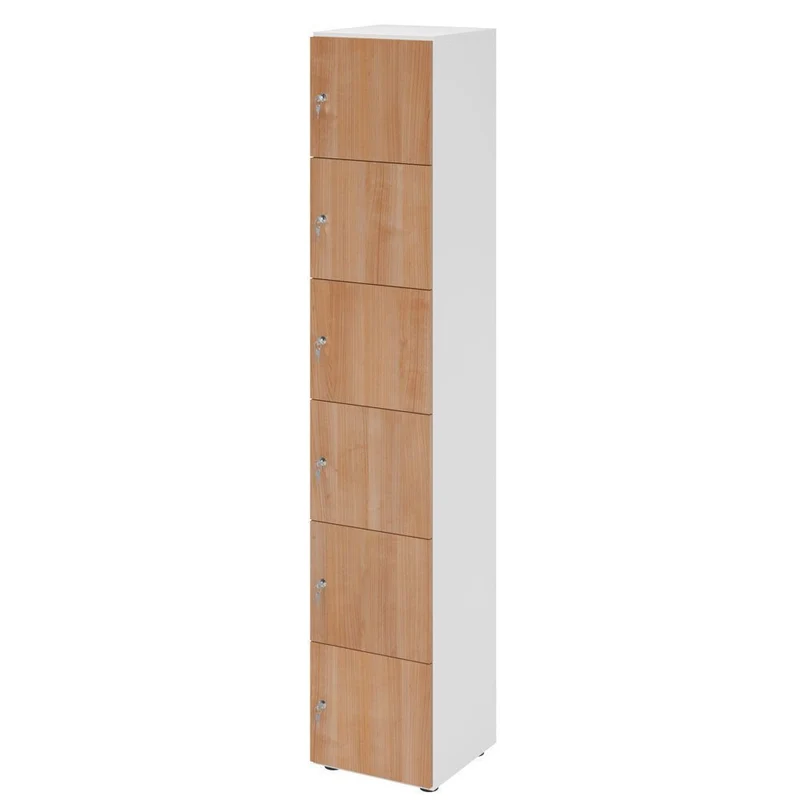 Schließfachschrank Pure - 6 Fächer H215,6 cm- Locker - Garderobenschrank