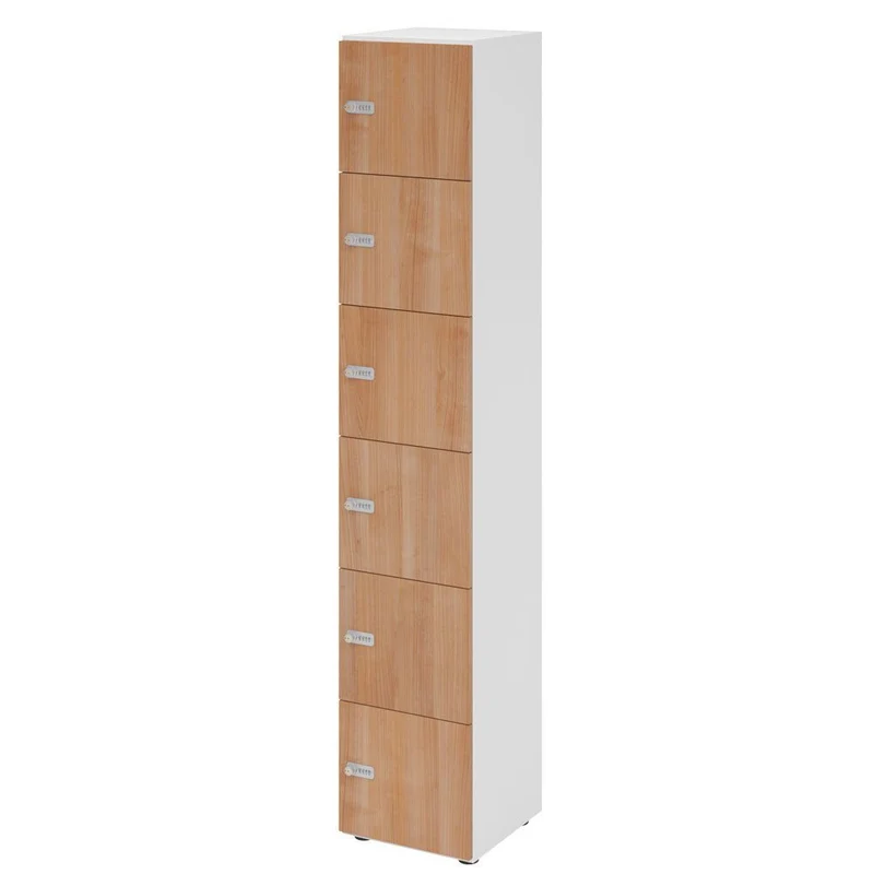 Schließfachschrank Pure - 6 Fächer H215,6 cm- Locker - Garderobenschrank