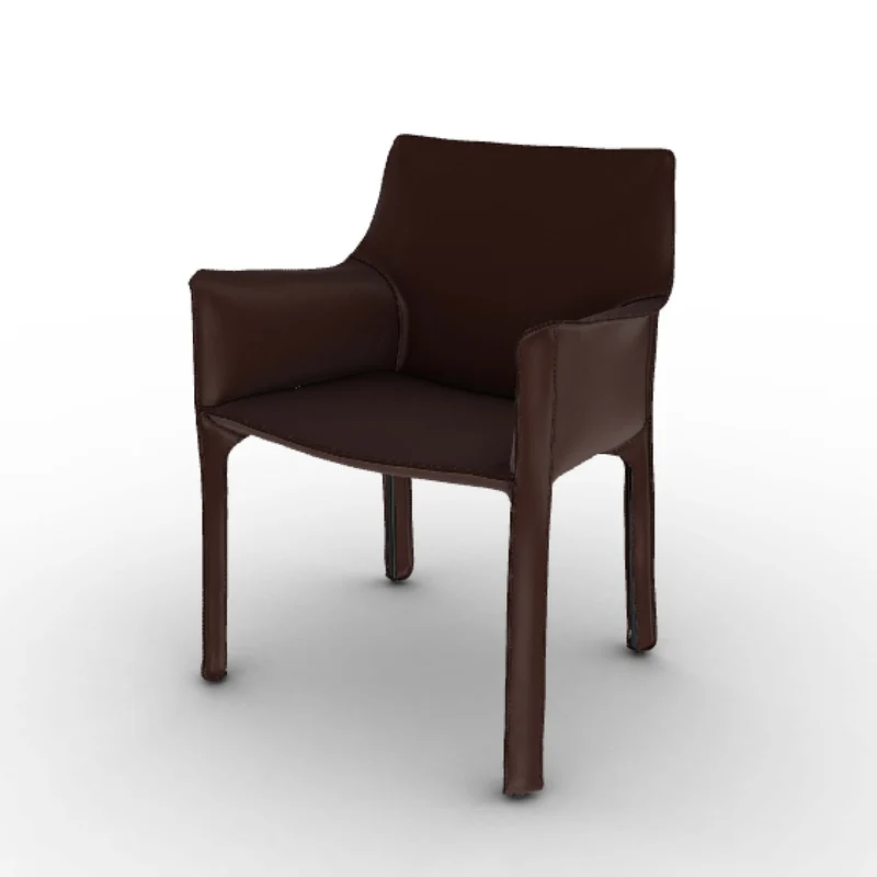 Leather Armchair CAB 413, designed by Mario Bellini for Cassina
