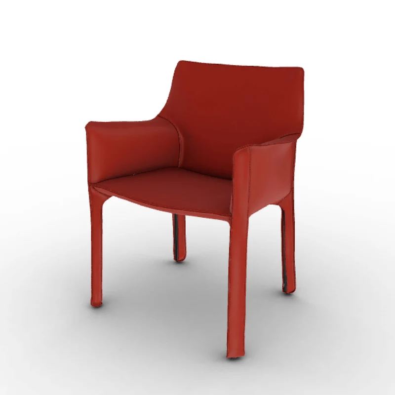 Leather Armchair CAB 413, designed by Mario Bellini for Cassina
