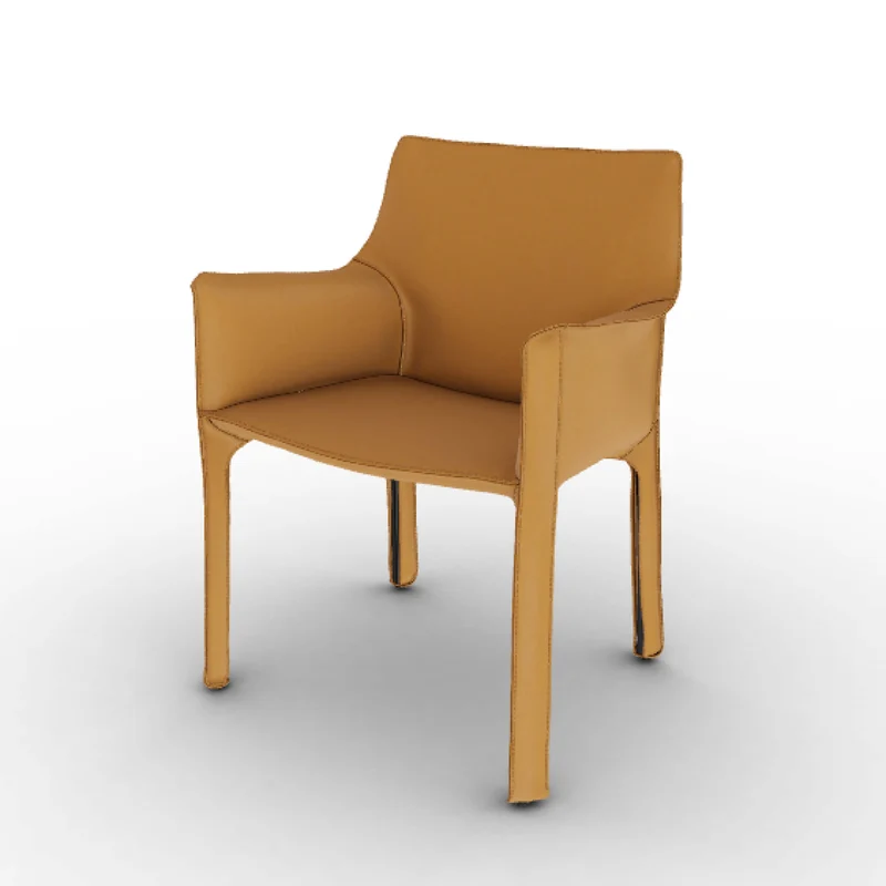 Leather Armchair CAB 413, designed by Mario Bellini for Cassina