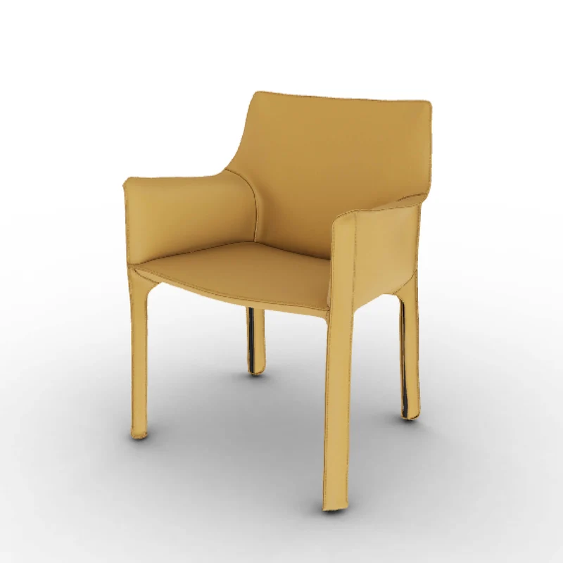 Leather Armchair CAB 413, designed by Mario Bellini for Cassina