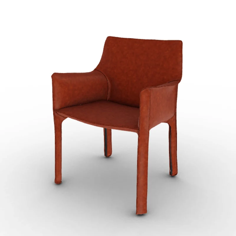 Leather Armchair CAB 413, designed by Mario Bellini for Cassina