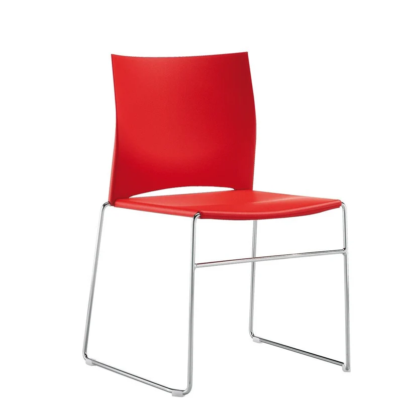 Besucherstuhl PLUS 4 - Kufenstuhl - Stuhl Reihenverbindbar ohne Polster - Beste Qualität & Design! - Auf Rechnung kaufen