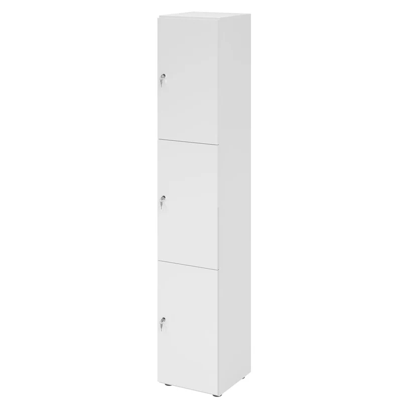Schließfachschrank Pure - 3 Wert-Fächer H215,6 cm- Locker - Garderobenschrank