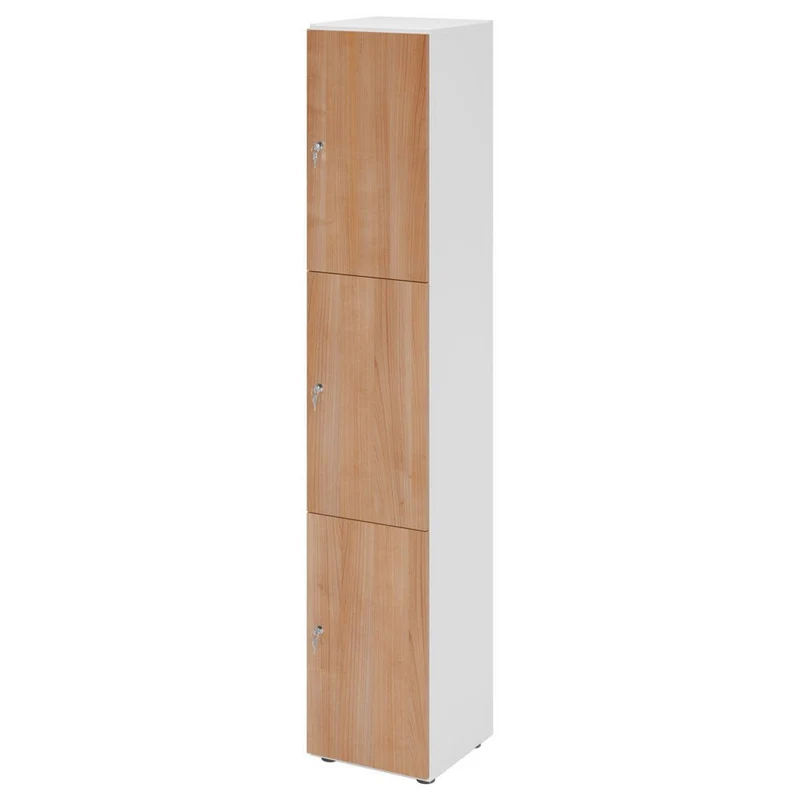Schließfachschrank Pure - 3 Wert-Fächer H215,6 cm- Locker - Garderobenschrank