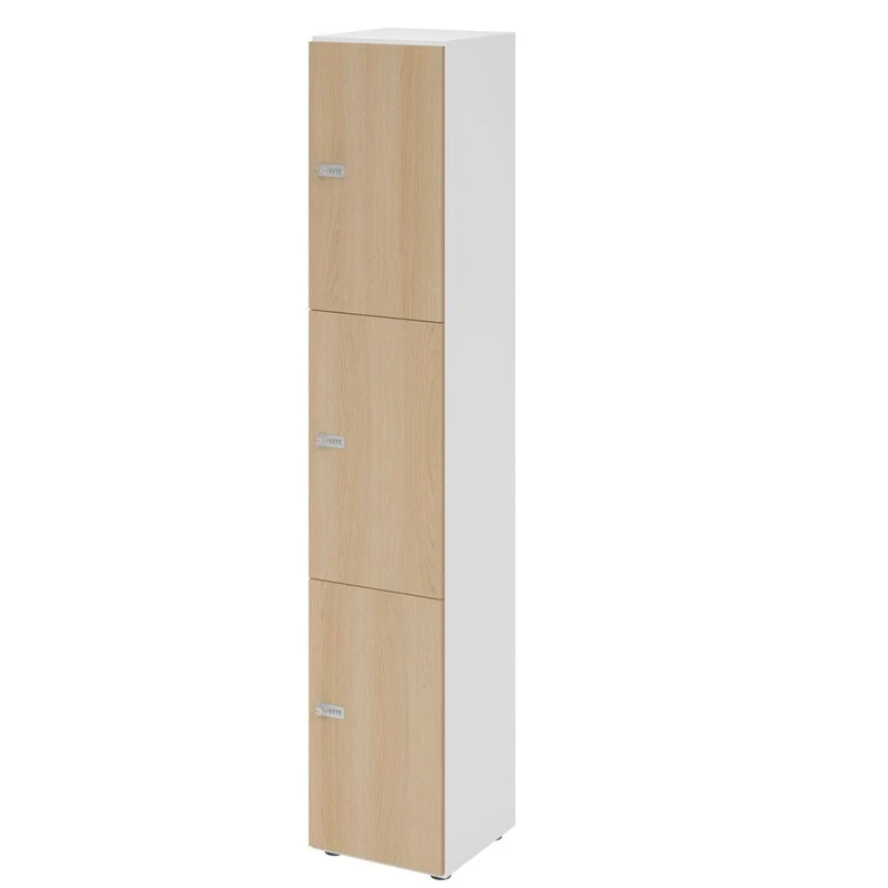 Schließfachschrank Pure - 3 Wert-Fächer H215,6 cm- Locker - Garderobenschrank