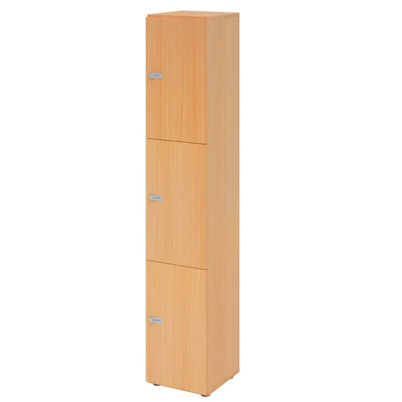 Schließfachschrank Pure - 3 Wert-Fächer H215,6 cm- Locker - Garderobenschrank