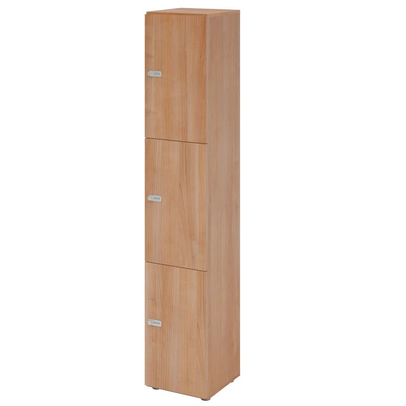 Schließfachschrank Pure - 3 Wert-Fächer H215,6 cm- Locker - Garderobenschrank