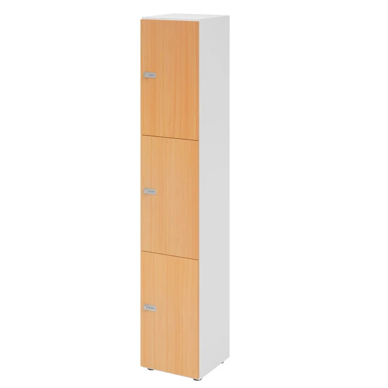 Schließfachschrank Pure - 3 Wert-Fächer H215,6 cm- Locker - Garderobenschrank