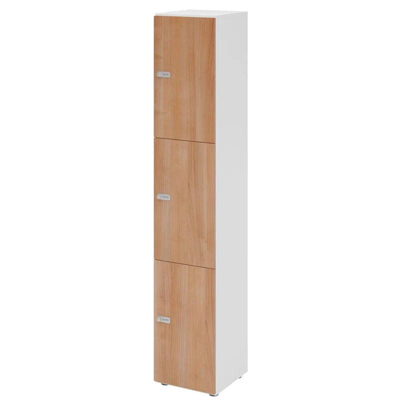 Schließfachschrank Pure - 3 Wert-Fächer H215,6 cm- Locker - Garderobenschrank