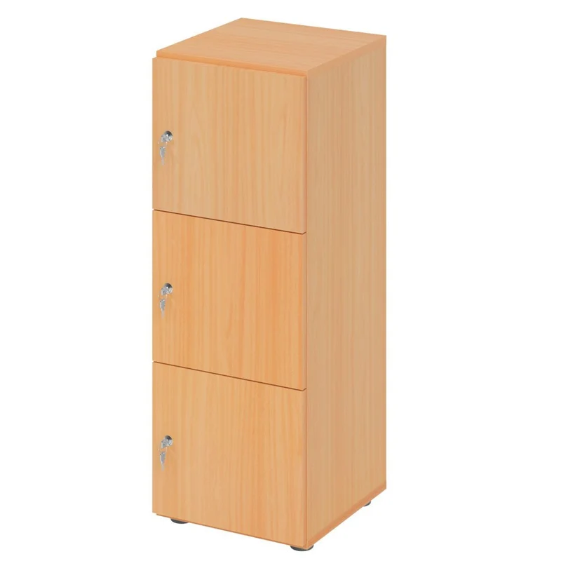 Schließfachschrank Pure - 3 Fächer H110 cm - Locker - Garderobenschrank