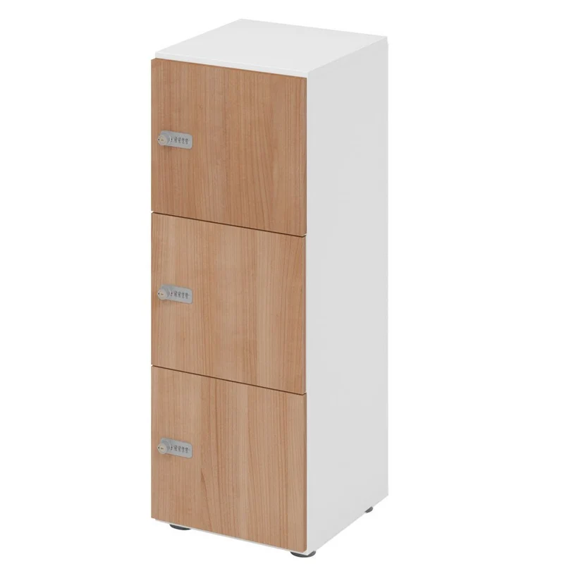 Schließfachschrank Pure - 3 Fächer H110 cm - Locker - Garderobenschrank