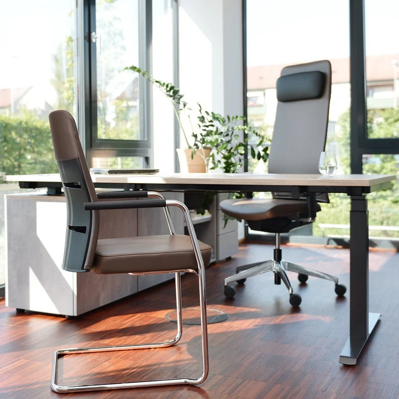 Ergonomischer Bürostuhl Echtleder lento Matrix MT14