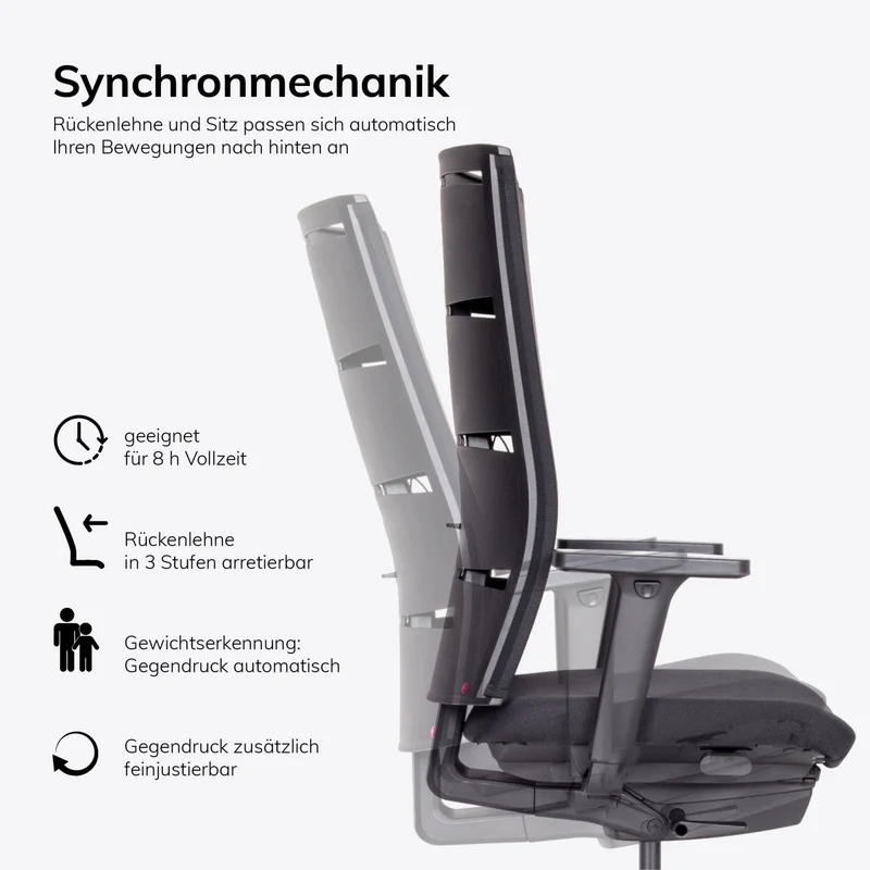 Ergonomischer Bürostuhl lento Agilis Matrix MT12 Start-Up