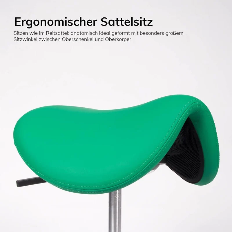 Stehhilfe - Ergonomischer Pendelhocker Lento Sella / Sattelsitz / Stehhocker für einen gesunden Rücken - Kunstleder Antibakteriell