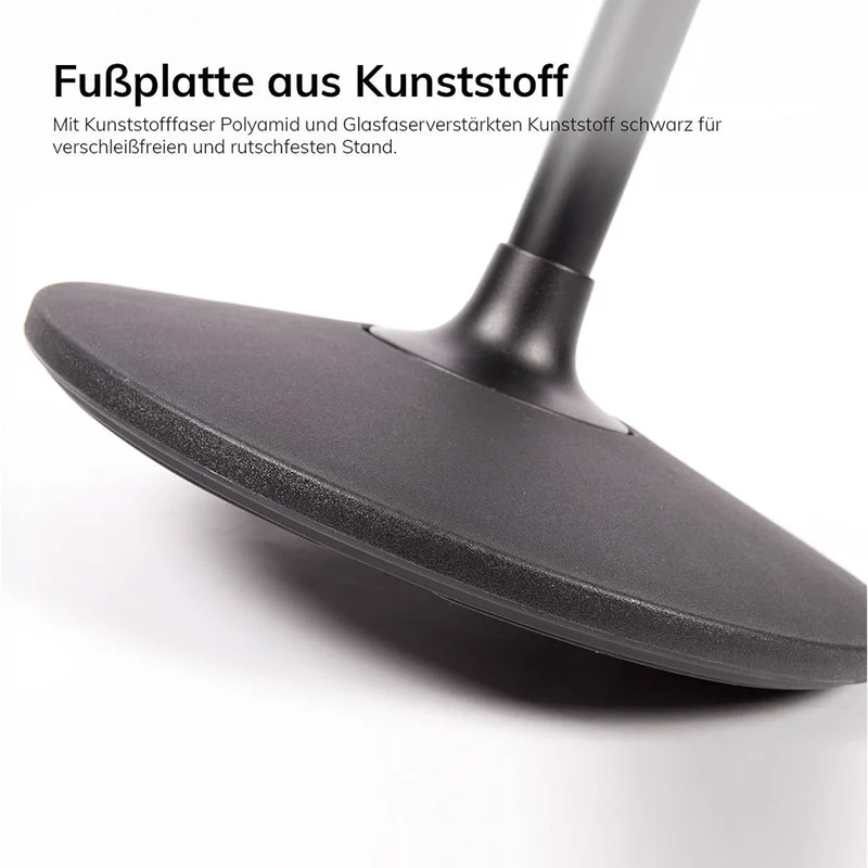 Stehhilfe - Ergonomischer Pendelhocker Lento Sella / Sattelsitz / Stehhocker für einen gesunden Rücken - Kunstleder Antibakteriell