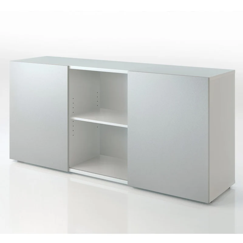 Sideboard Easy Schiebetürenschrank 2OH 160cm breit - Büromöbel Plus - mit Schwebetüren - auf Rechnung bestellen und sparen🇩🇪