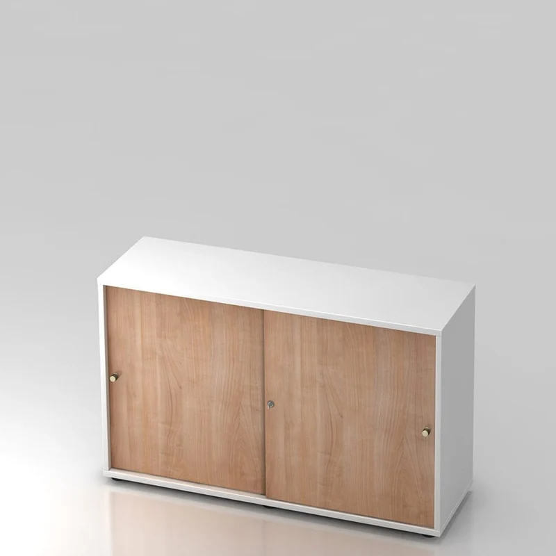 Schiebetürenschrank PLUS - Büromöbel Plus - 2 Ordnerhöhen 120cm breit