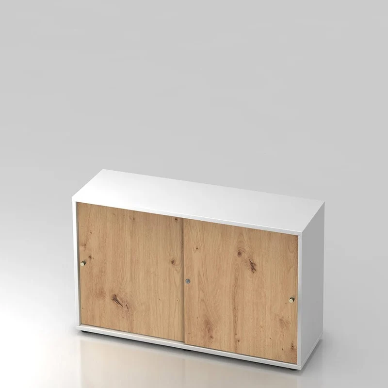 Schiebetürenschrank PLUS - Büromöbel Plus - 2 Ordnerhöhen 120cm breit