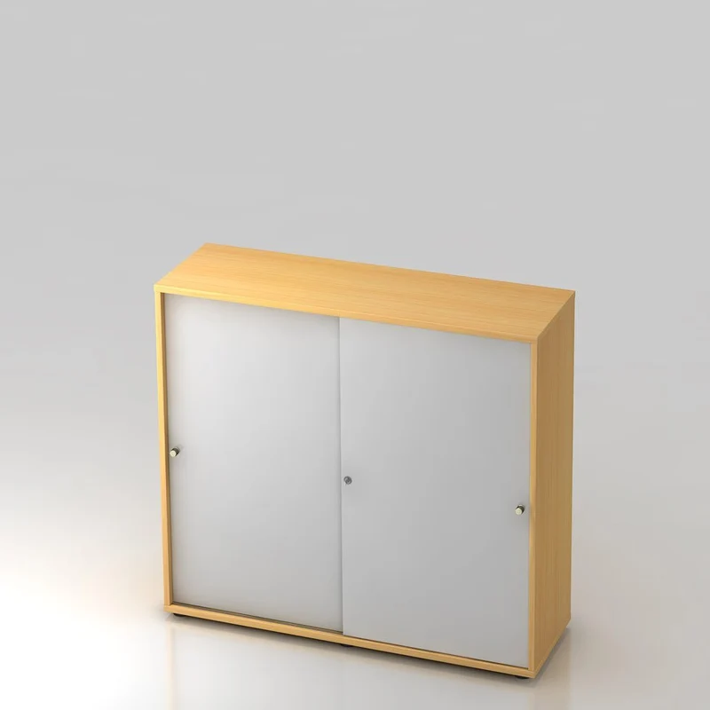 Schiebetürenschrank PLUS - Büromöbel Plus - 3 Ordnerhöhen 120cm breit