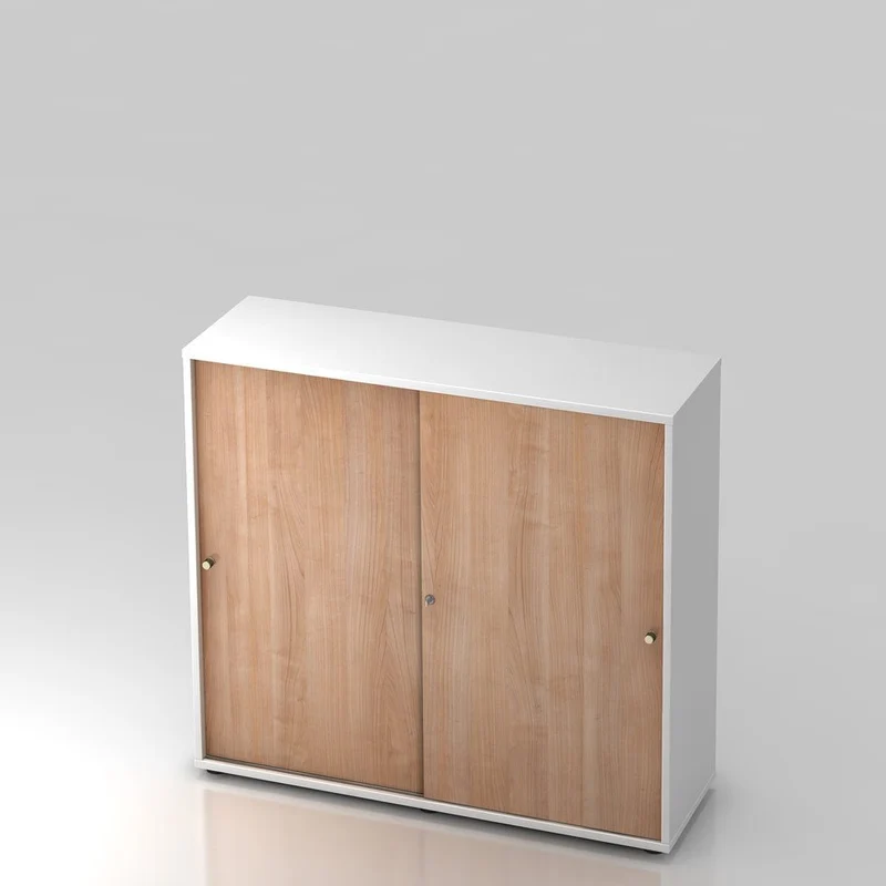 Schiebetürenschrank PLUS - Büromöbel Plus - 3 Ordnerhöhen 120cm breit