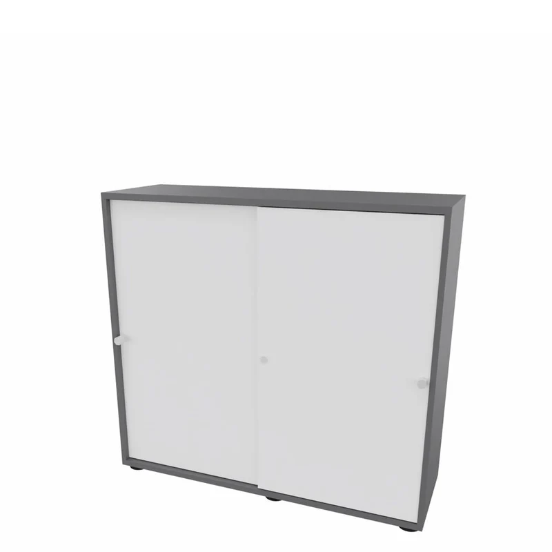 Schiebetürenschrank PLUS - Büromöbel Plus - 3 Ordnerhöhen 120cm breit