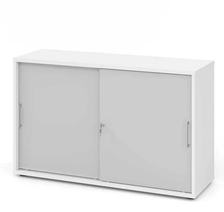 Hammerbacher Schiebetürenschrank 1752S, Holz, abschließbar, 120 x 74,8 x 40cm
