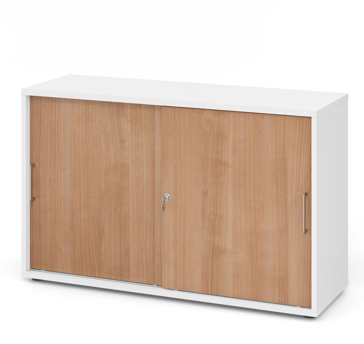 Hammerbacher Schiebetürenschrank 1752S, Holz, abschließbar, 120 x 74,8 x 40cm