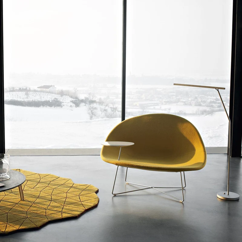 Fabric Armchair ISOLA with Side Table by Claesson Koivisto Rune for Tacchini