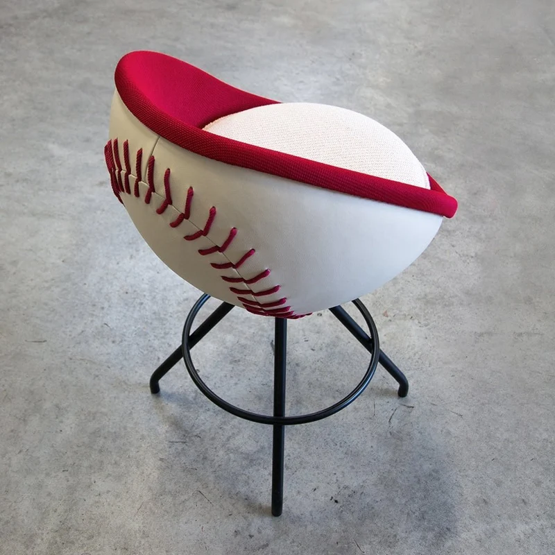 lillus HOMERUN - Tresenstuhl - Baseball Barhocker Stuhl - Cocktailstuhl - Kugelsessel - Ballsessel