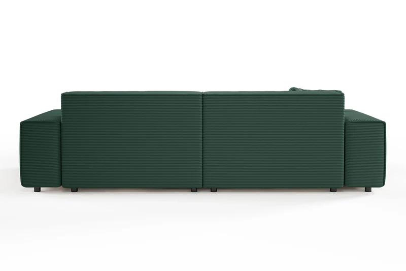 KAWOLA Sofa RANI 3-Sitzer Cord smaragd