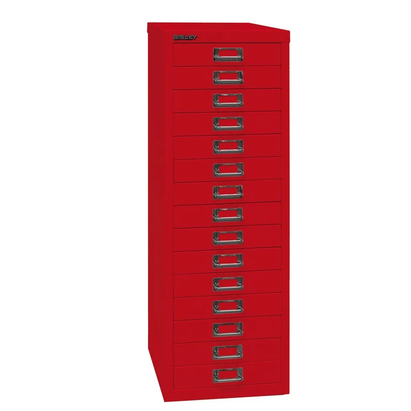 Bisley MultiDrawer™ L3915 - 15 Schubladen Gesamthöhe 860 mm, DIN A4 - alle Farben jetzt auf Rechnung bestellen