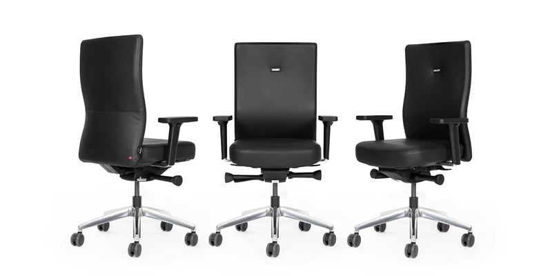 Ergonomischer Bürostuhl Agilis AG10 | Comfort | Leder