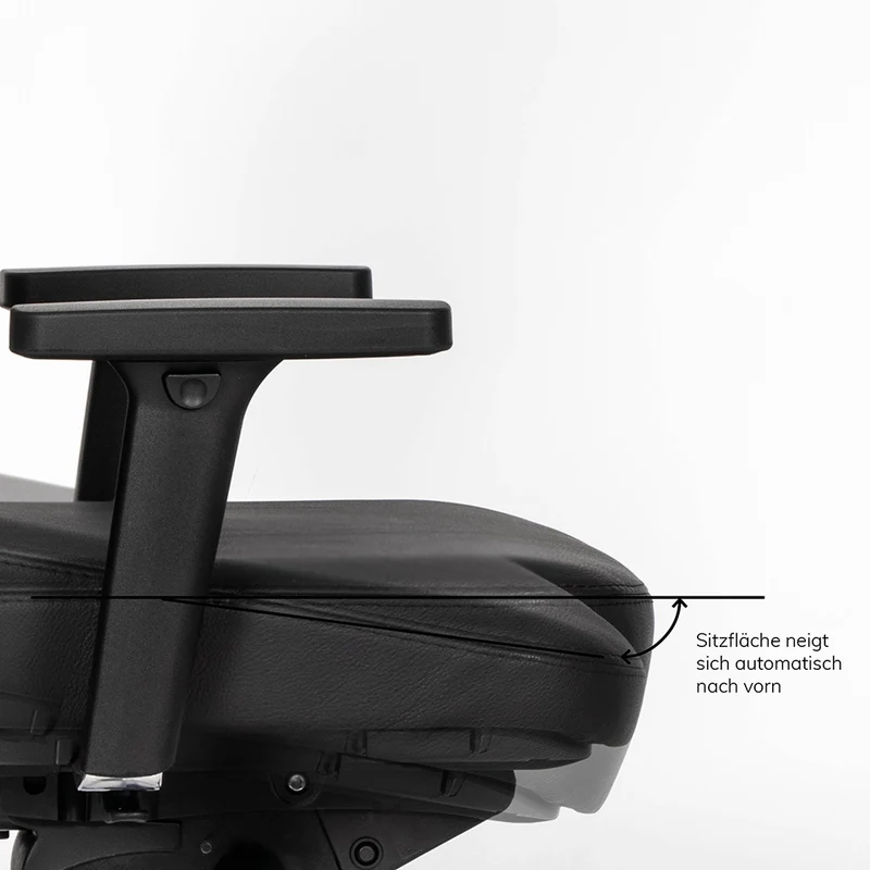 Ergonomischer Bürostuhl Agilis AG10 | Comfort | Leder