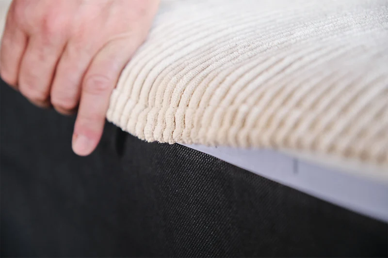 KAWOLA Modulsofa WIOLO SOFT 3 Module 3 Rückenkissen Cord cremeweiß